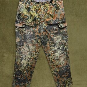Vintage 1990s Distressed German Flecktarn Pants size 34